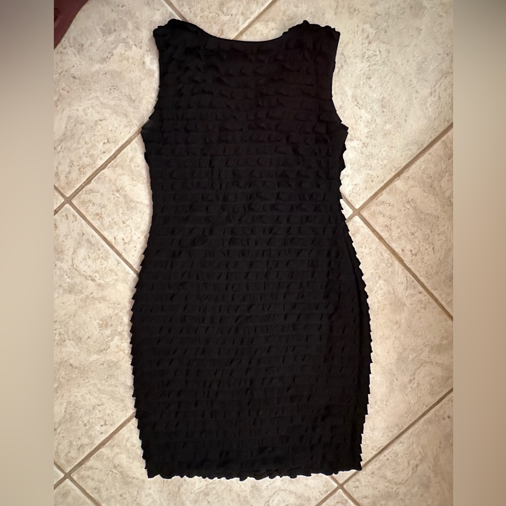 Black Dress Ruffled Tier